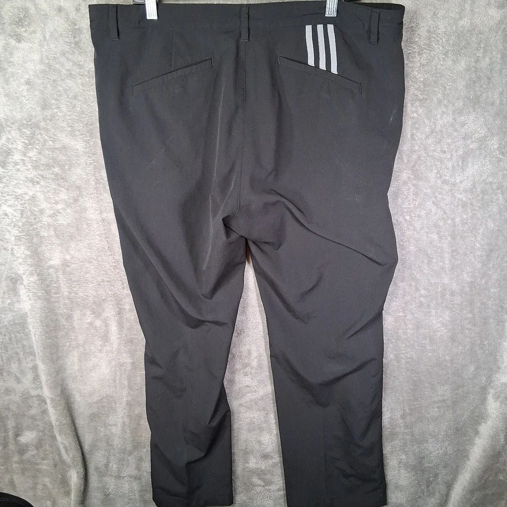 Adidas Golf Primegreen Tapered Pants Men Size 40x30 Black Stretch Light Weight‎